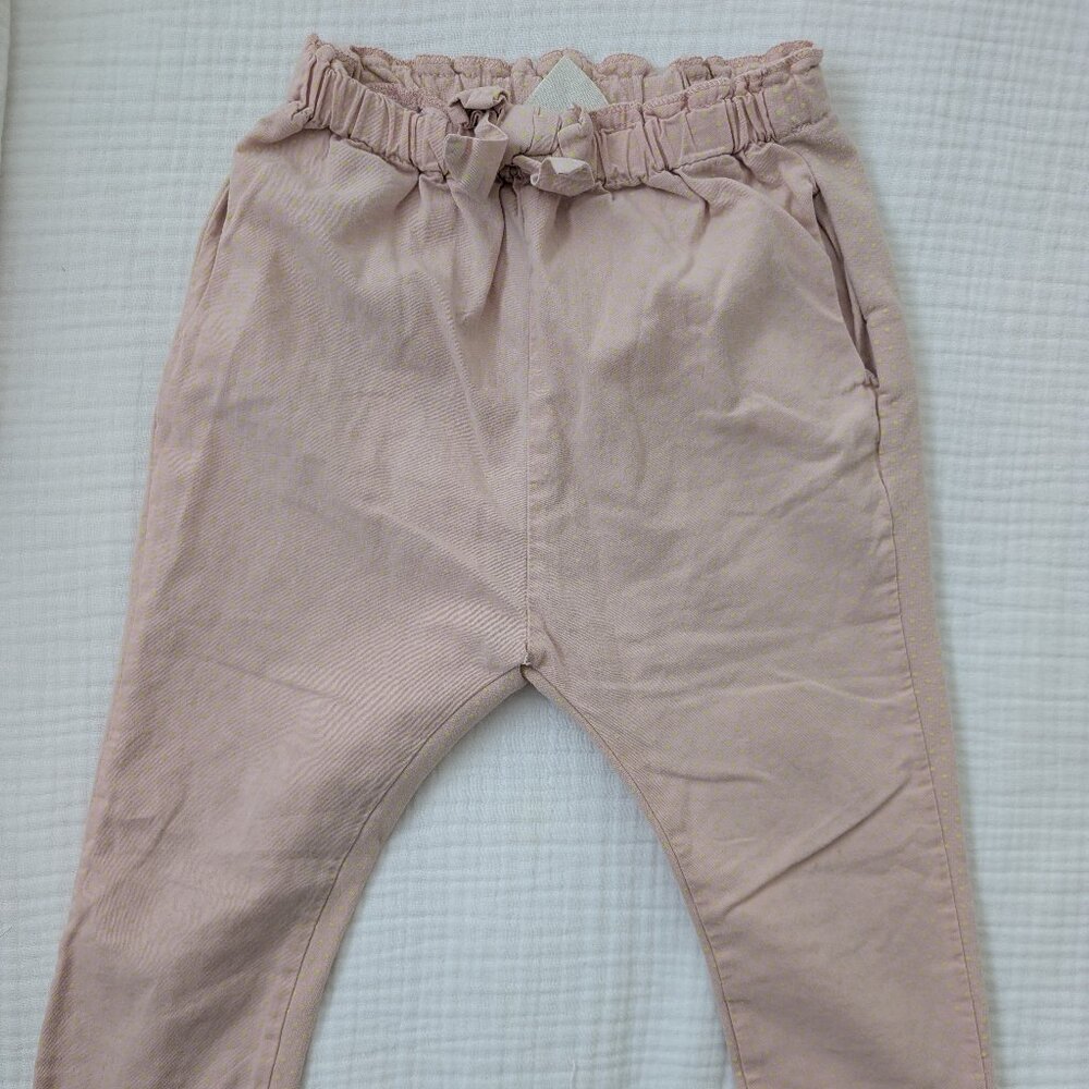 Zara BabyGirl Twill Pants, Size 2-3 T